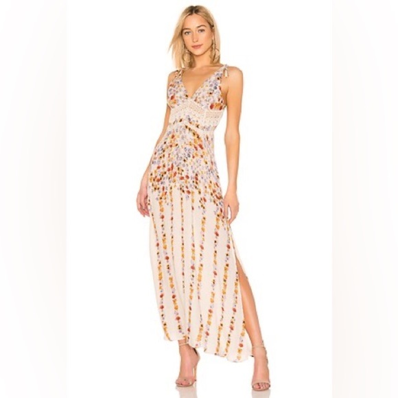 FREE PEOPLE Claire Maxi Dress in Ivory (D9) - Picture 1 of 8